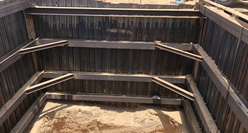 Sheet-pile-shoring